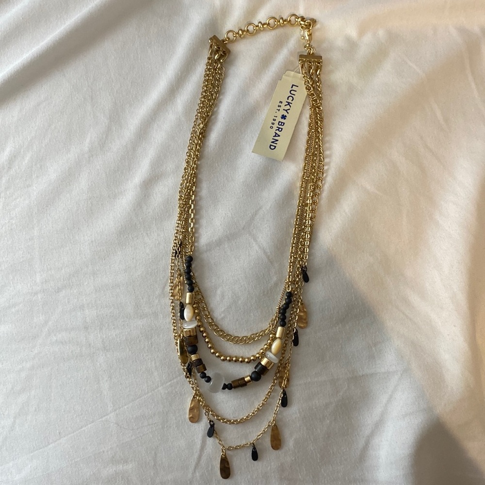 Lucky Brand natural materials necklace